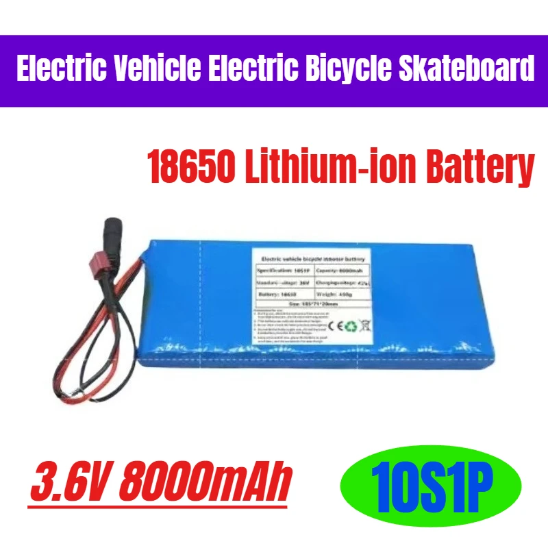 

New 36V 10S1P 8Ah 18650 Lithium-ion Battery Electric Vehicle Electric Bicycle Skateboard