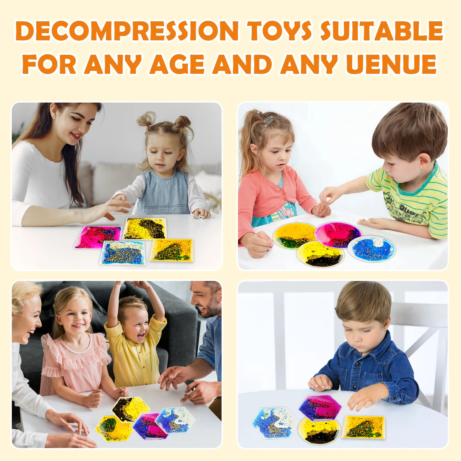 All-in-One Sensory ของเล่นสําหรับ Calming ออทิสติก Therapy Kit Sensory ของเล่นสําหรับออทิสติกของเหลวของเล่นยางนุ่ม 24PCS