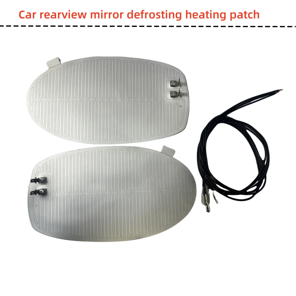 Car rearview mirror defrosting heating patch electric exterior equipment, size 14.5 × 8cm