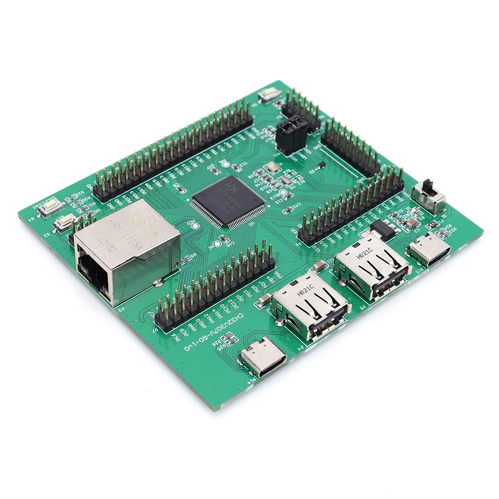 CH32V307 Support de carte d'évaluation à bord WCH-Link MCU Carte de développement à faible coût CH32V307V-EVT-R0 USB