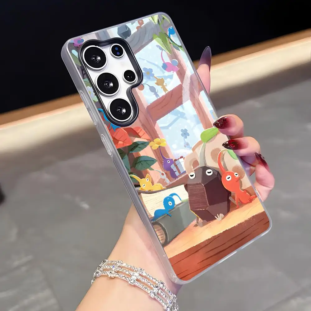 Animation PIKMINS Handyhülle für Samsung A56 A14 5G A34 A36 A33 A26 A16 Stoßfeste Jelly-Hülle
