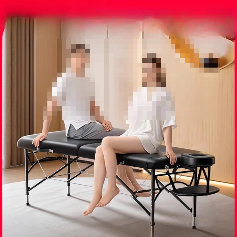 

Face Lift Massage Tables Beauty Physiotherapy Medical Iron Massage Tables Examination PU Leather Furniture Mesa De Massagem MH