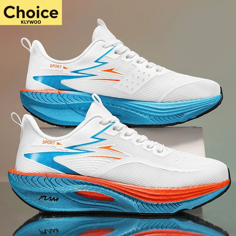Laufschuhe mit Carbonplatte Spezial-Marathon-Schuhe für Herren Atmungsaktive Leichte Bequeme Rutschfeste Sneaker für Damen