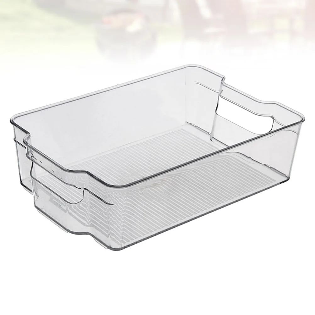 

1pc Refrigerator Storage Box PET Clear Crisper Food Container Easy Clean Vegetable Meat Storage Box for Kitchen Home