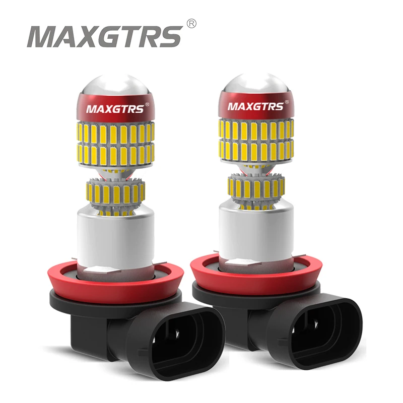 2x H8 H11 9005 9006 HB3 HB4 H16 78 SMD 4014 cips araba LED ışık sis lambası LED ampul gündüz farı işık DRL beyaz sarı buz mavisi