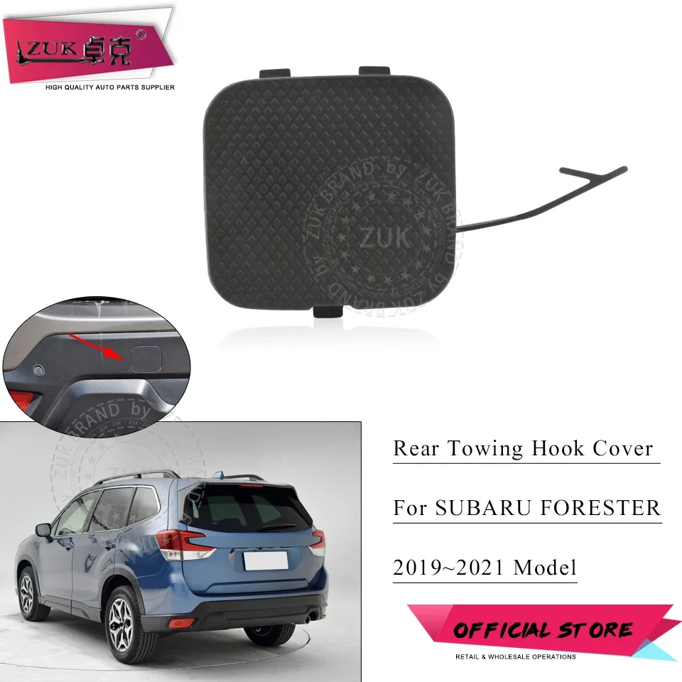 

ZUK Car Rear Bumper Towing Hook Cover Hauling Eye Cap Lid For Subaru Forester SK 2019 2020 2021 57731-SJ300 Exterior Parts
