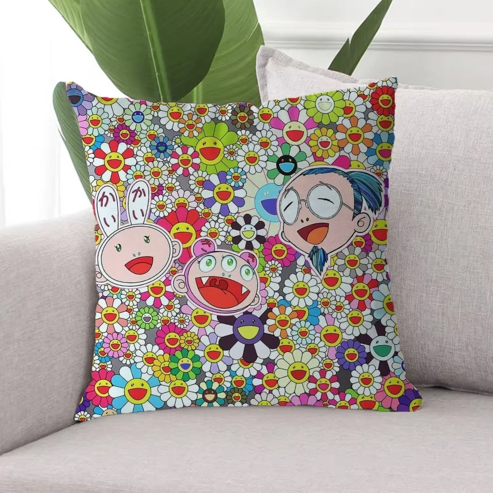 Decorative Pillowcase 40x40 T-Takashi M-Murakami Bed Pillowcases Decorative Pillow Cover for Living Room Cushions Cushion Covers