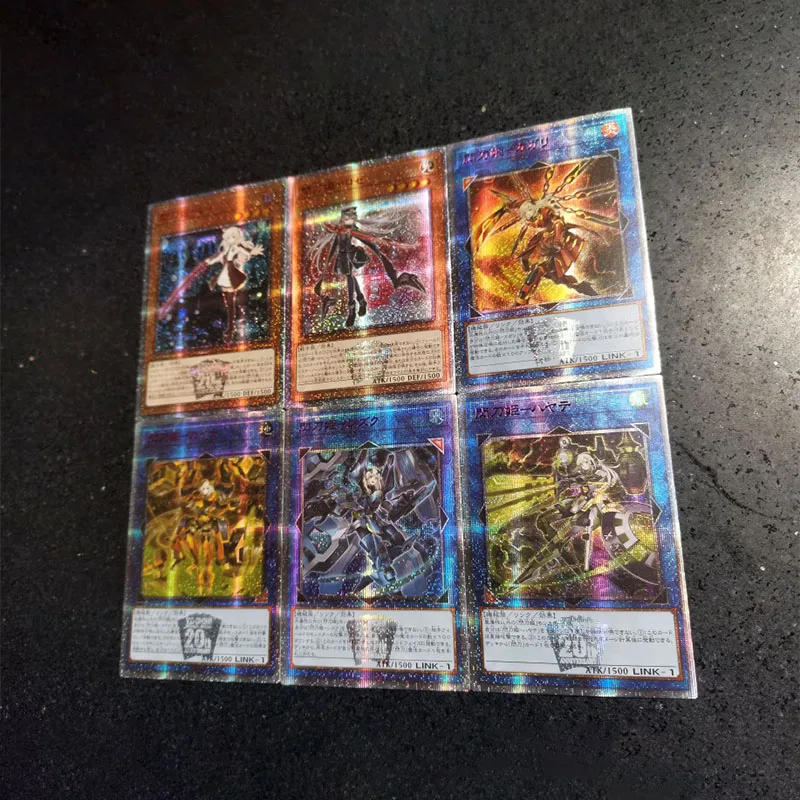 6Pcs/set Anime Yu-Gi-Oh! Diy Self-Control Ocg 20Th Sky Striker Ace Game Collection Card Sky Striker Ace-Raye Festival Gifts