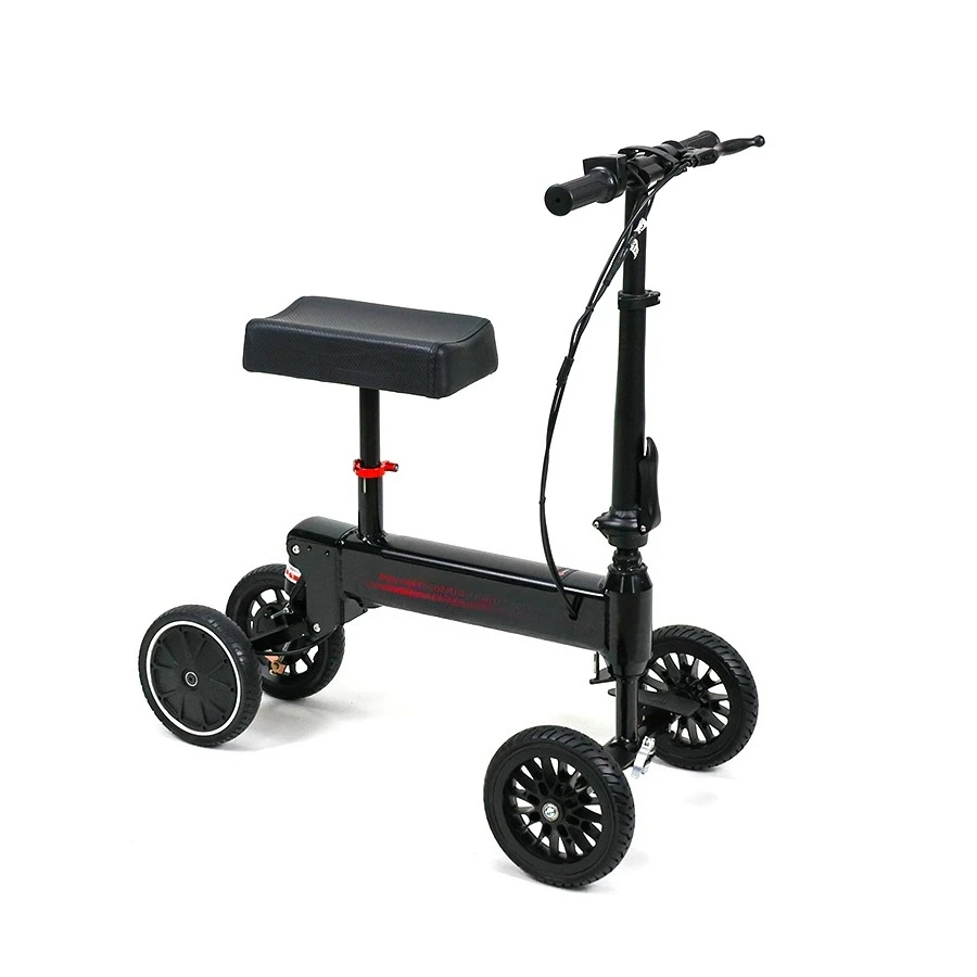All-in-one electric knee scooter, 150W 24v foldable design for the elderly, disabled and post-surgical rehabilitation aids