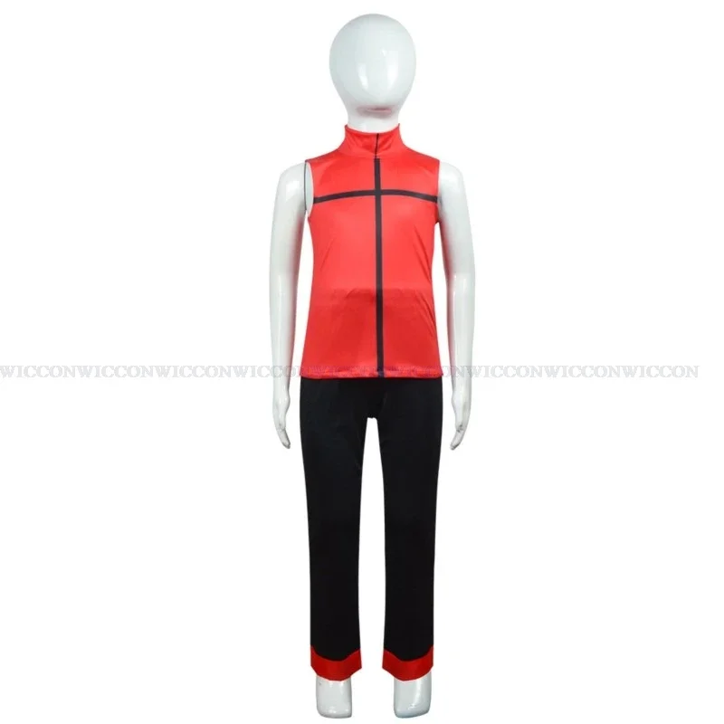 Hazbin Cosplay Hotel Uniform Alastor Cosplay Costume bambini Halloween Carnival Christmas Costumes bambini Red Suit Anime Cosplay