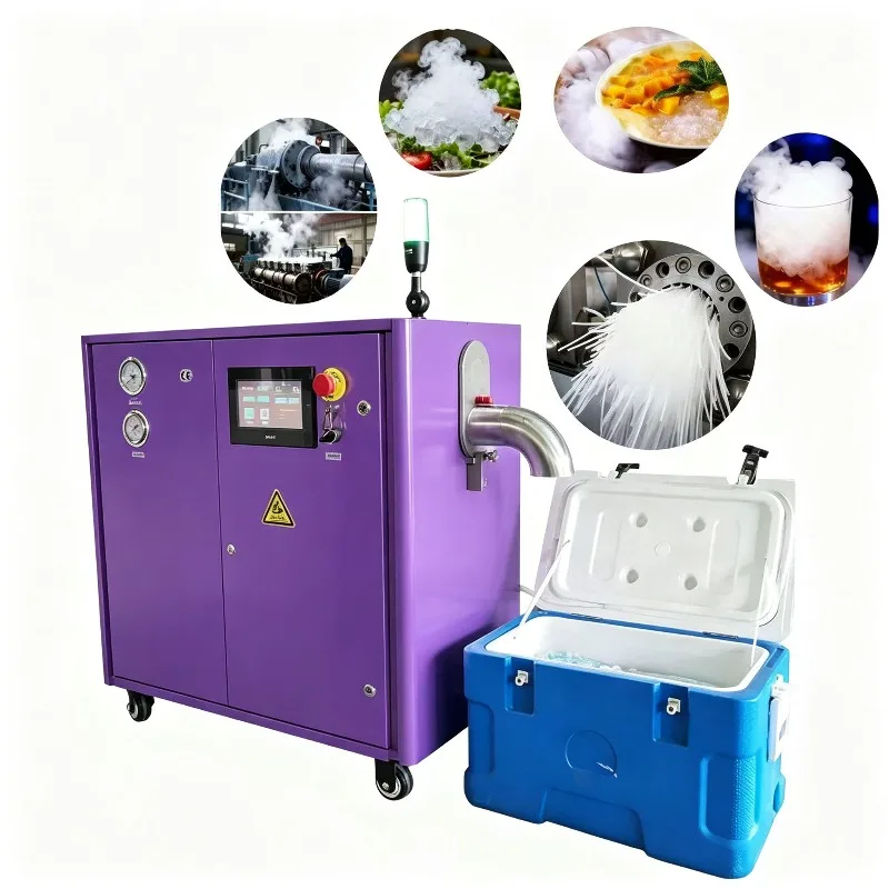 Commercial Dry Ice Pellet Maker Machine Granulated CO2 Dry Ice Pelletizer for Seafood Cold Storage Medical Transport Cooling