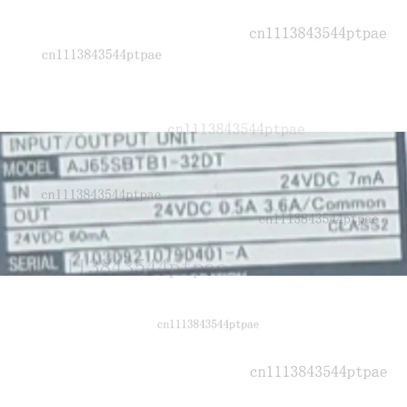 Aj65sbtb1-32dt cc-link remote io module 16 input 16 output sink type transistor (actual photo)