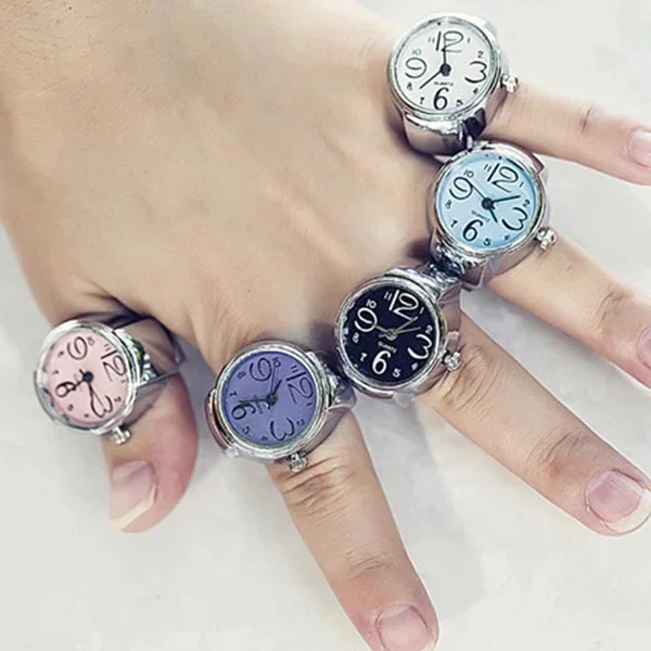 Couples Vintage Punk Quartz Watch Ring