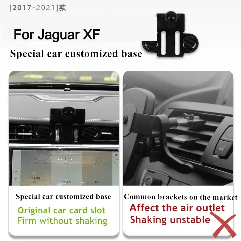 2017-2021 For Jaguar XF Mobile Phone Holder Wireless Charger Car Mount Navigation Bracket GPS Support 360 image 4