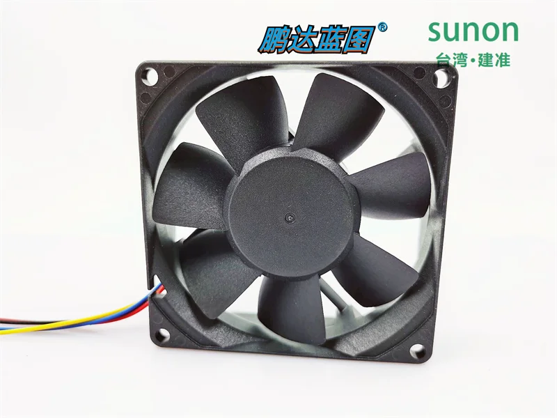 PMD1208PTB1-A jianzhuan Sunon 8025ตลับลูกปืนแบบคู่12V 4.8W 8ซม. Fan80 * 80*25มม.