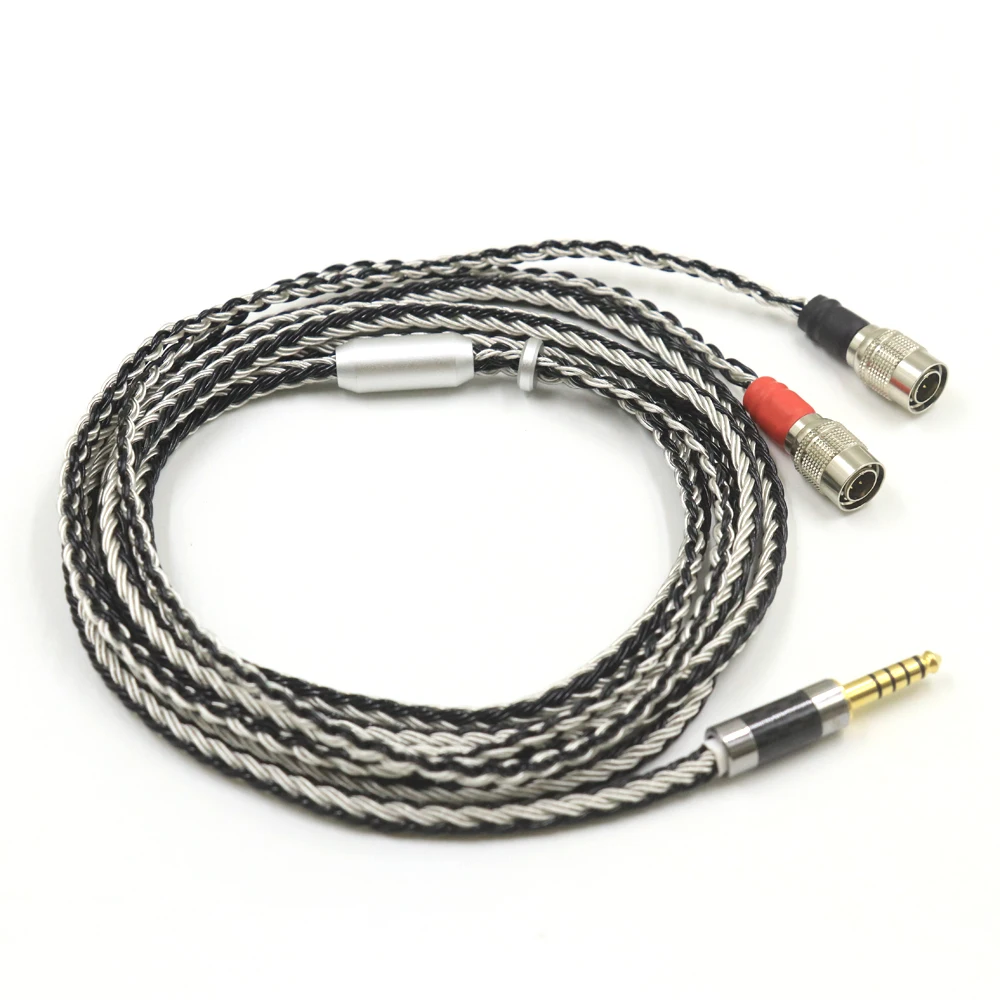 Imagem -04 - Xlr 4.4 2.5 mm 3.5 6.35 Jack 16 Núcleos para Fone de Ouvido Cabo para Dan Clark Alto Falantes Áudio mr Éter Alfa Cão Prime Fone de Ouvido 4pin