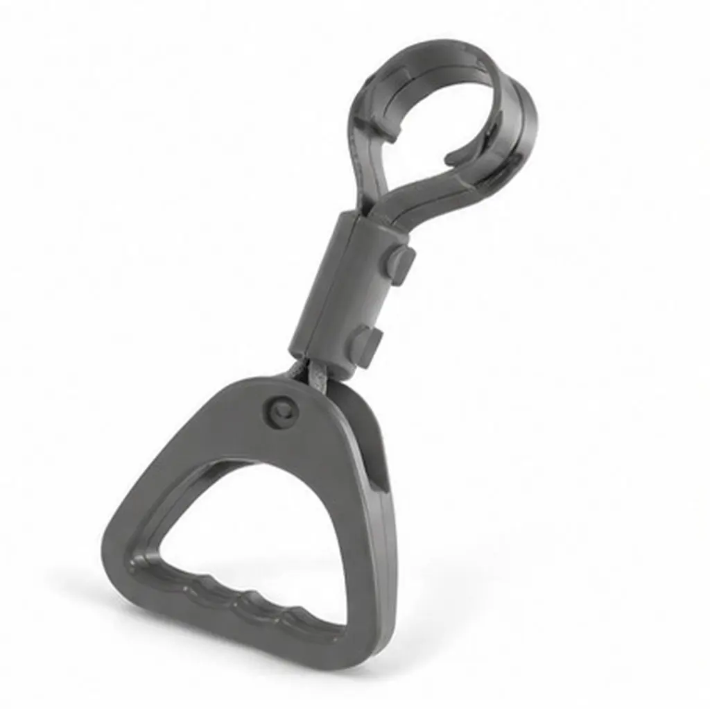 2Pcs Gray Triangle Hand Straps Adjustable Plastic Bus Subway Car Handle Elderly Disabled Safety Standing Aid Car Standing Aid