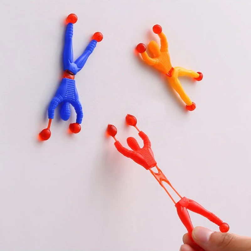 1-30Pcs Climbing The Spider Toy Villain Sticky Wall Spiderman Wall Stickers Kids Decompression Stress Relieving Artifacts Boys