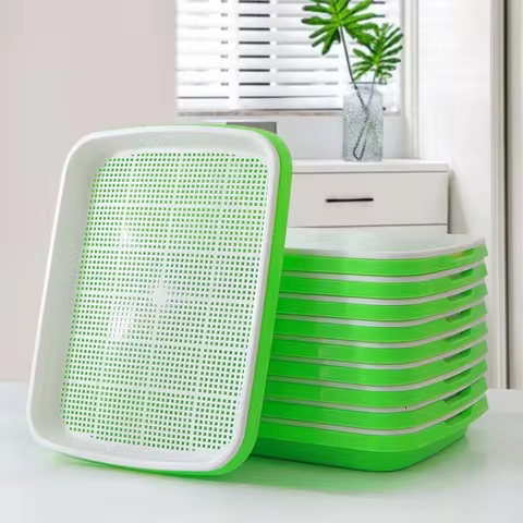 1 Set Fast Harvest Seed Sprout Kit Includ Grid And Chassis Lightweight For Efficient Germination For Peas Beans Wheat Herbs