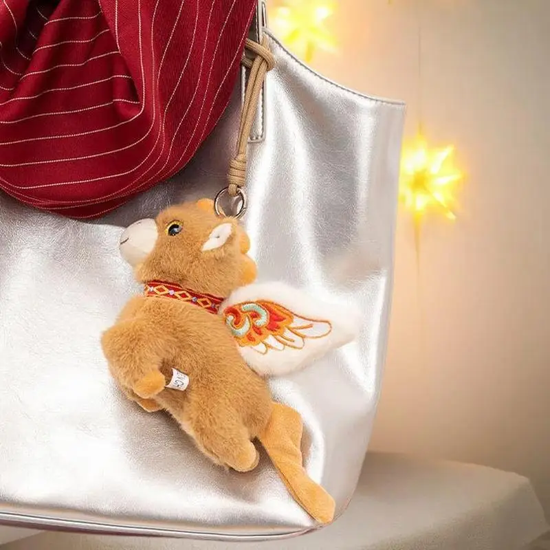 Kawaii الكرتون تحلق المهر المفاتيح أفخم الحصان العام التميمة دمية قلادة ظهره معلقة حلية لطيف السنة الجديدة هدايا الحفلات #4