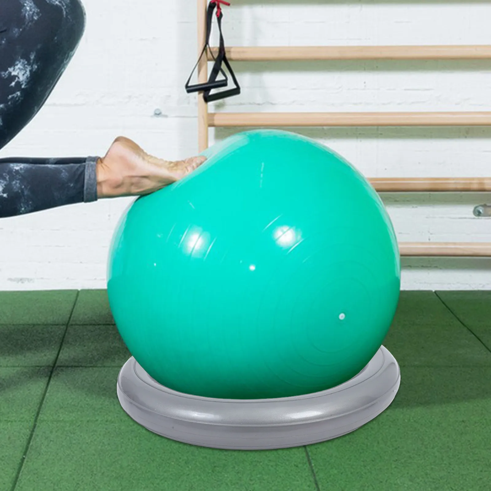 Yoga Ball Base Ring Explosionproof PVC Stable Holder for Exercise Gym Office Fitness Ball Stand Stability Ring