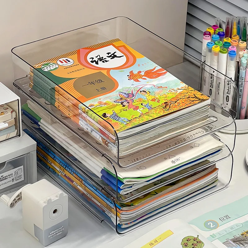 

Многоуровневый настольный органайзер-стеллаж для документов и канцелярских принадлежностей для офиса и учебы