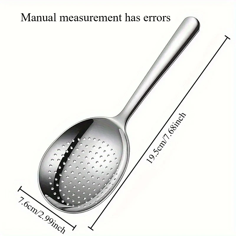 2PCS Für Den Täglichen Gebrauch Edelstahl Schöpfkelle Zum Servieren Suppe Reis Servierlöffel Ablauf Loch Wärme Isolierte Griff Küche utensilien – Detail 6