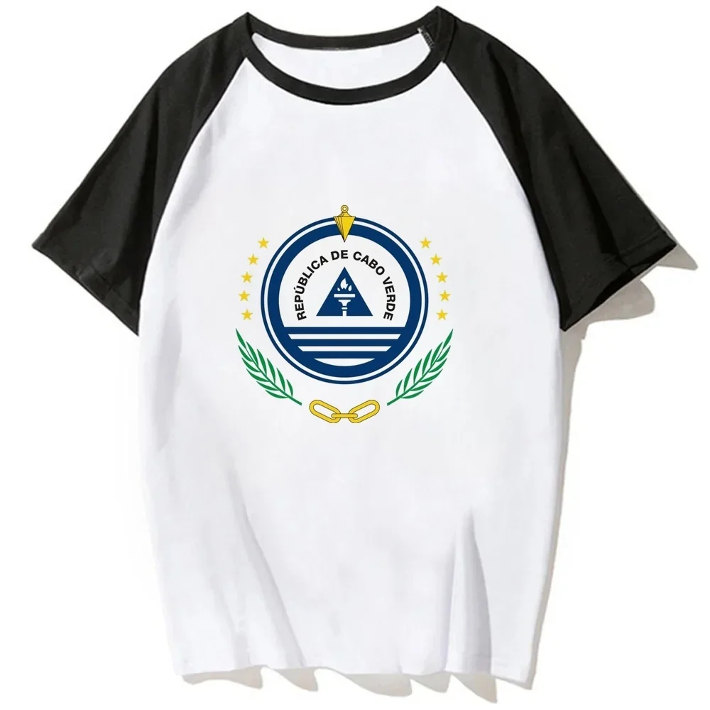 Cabo Verde tshirt female y2k funny Retro cute manga shirt japanese streetwear gothic Psychedelic funny