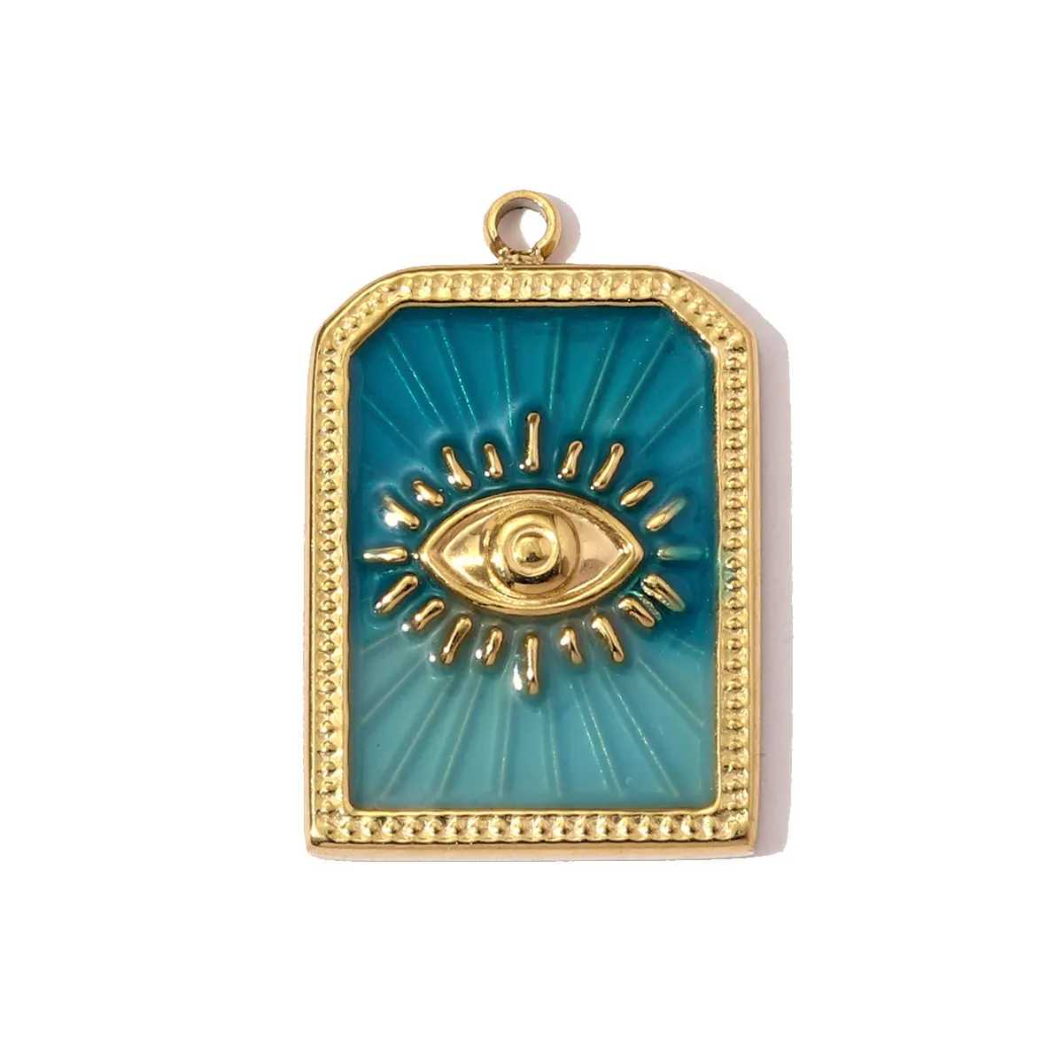 3pcs/Lot Fashion Stainless Steel Enamel Evil Eye Necklace Pendant Straberry Milk DIY Charm Women Yogurt Box Jewelry Wholesale