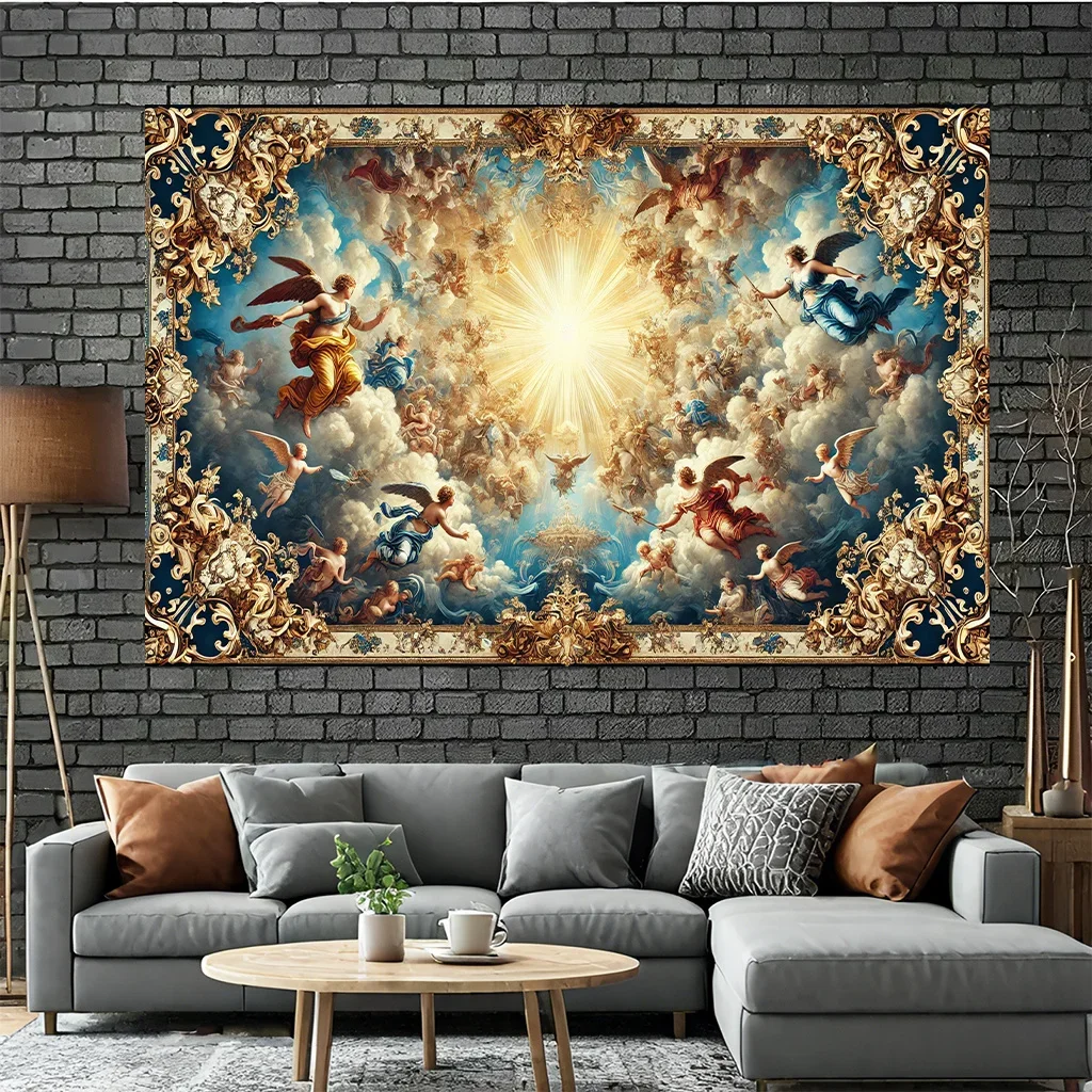Heavenly Angels Tapestry - Perfect for Home Décor, Adding a Touch of Divine Beauty and Elegance to Your Living Space
