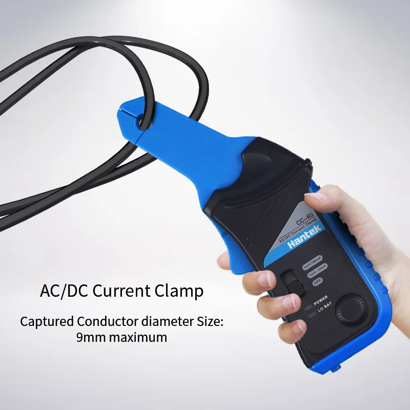 Hantek Oscilloscope CC65 CC650 AC/DC Current Clamp Probe 20KHz/400Hz Bandwidth 1mV/10mA 65A/650A with BNC Plug Applicable 1008C