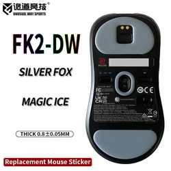UnusualWaySports Mouse Skates Feet FK2DW ZA13DW S2DW Cambered Surface PTFE Anti Collapse Multilayer Mice Black Silver Fox