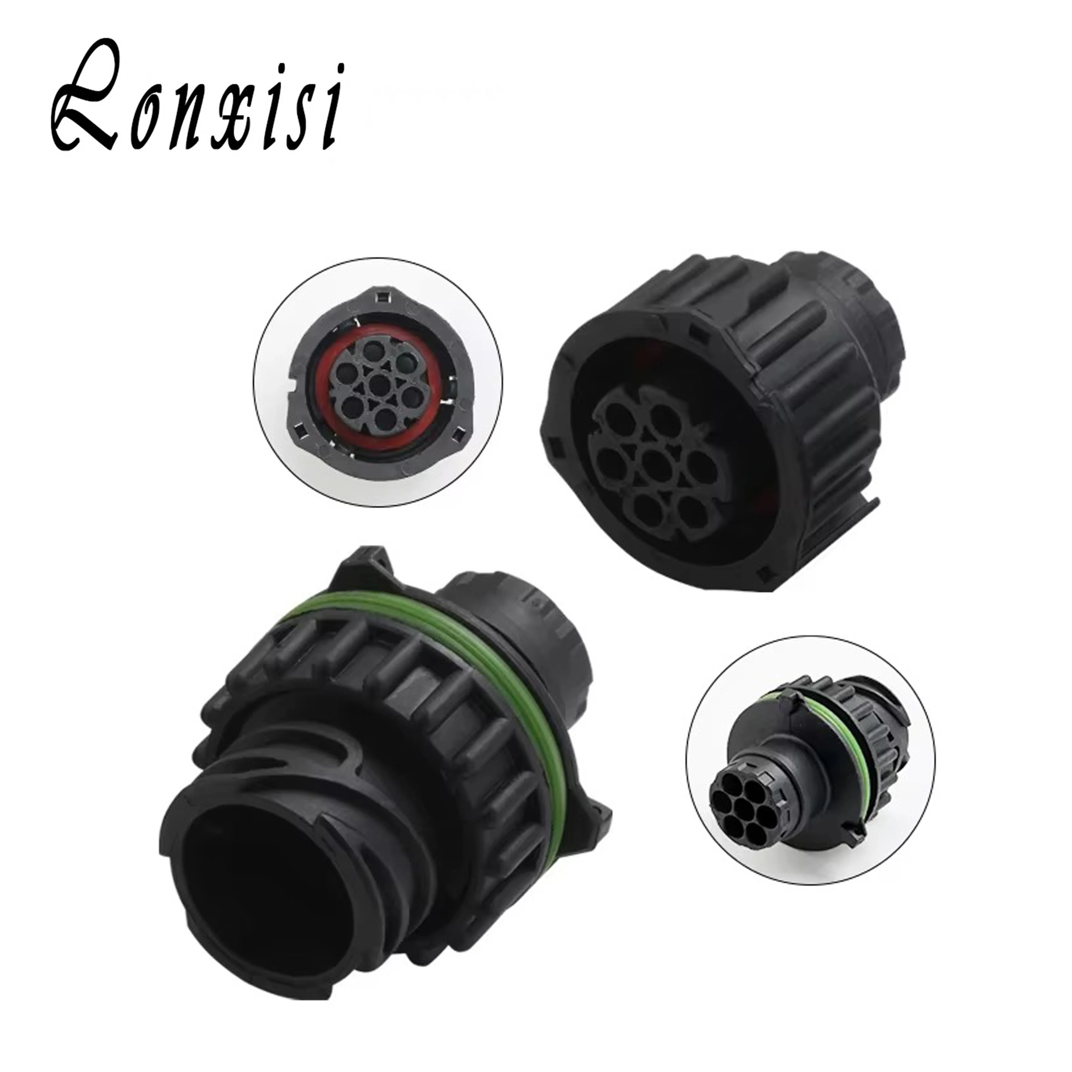 

1/5/10/20/50 Sets 7 Pin Tyco AMP 1.5 MM BU-STE KPL CIRCULAR DIN HOUSINGS Male Or Female Wiring Connector 968421-1 967650-1