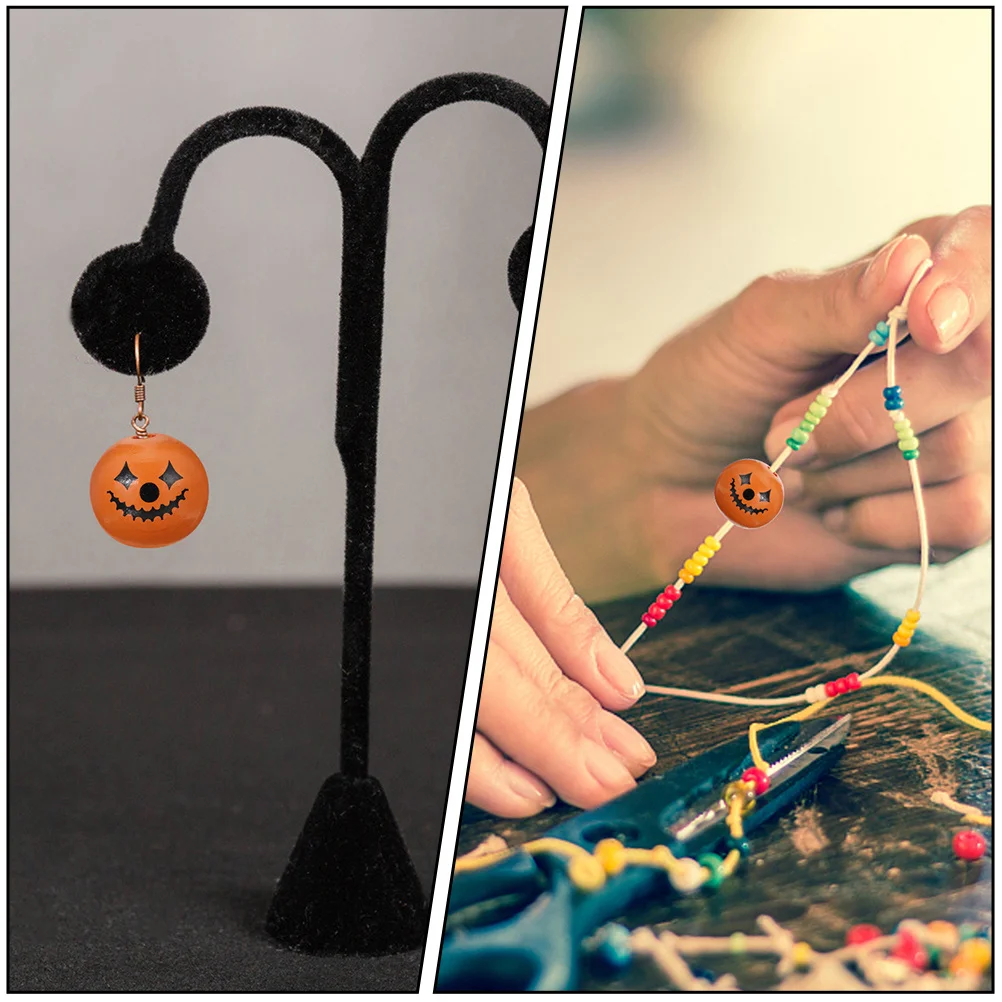 

60Pcs Wood Loose Beads DIY Jewelry Craft Making Bead Set for Bracelets Necklaces Dream Catchers Wooden Garland Tassel Pendant