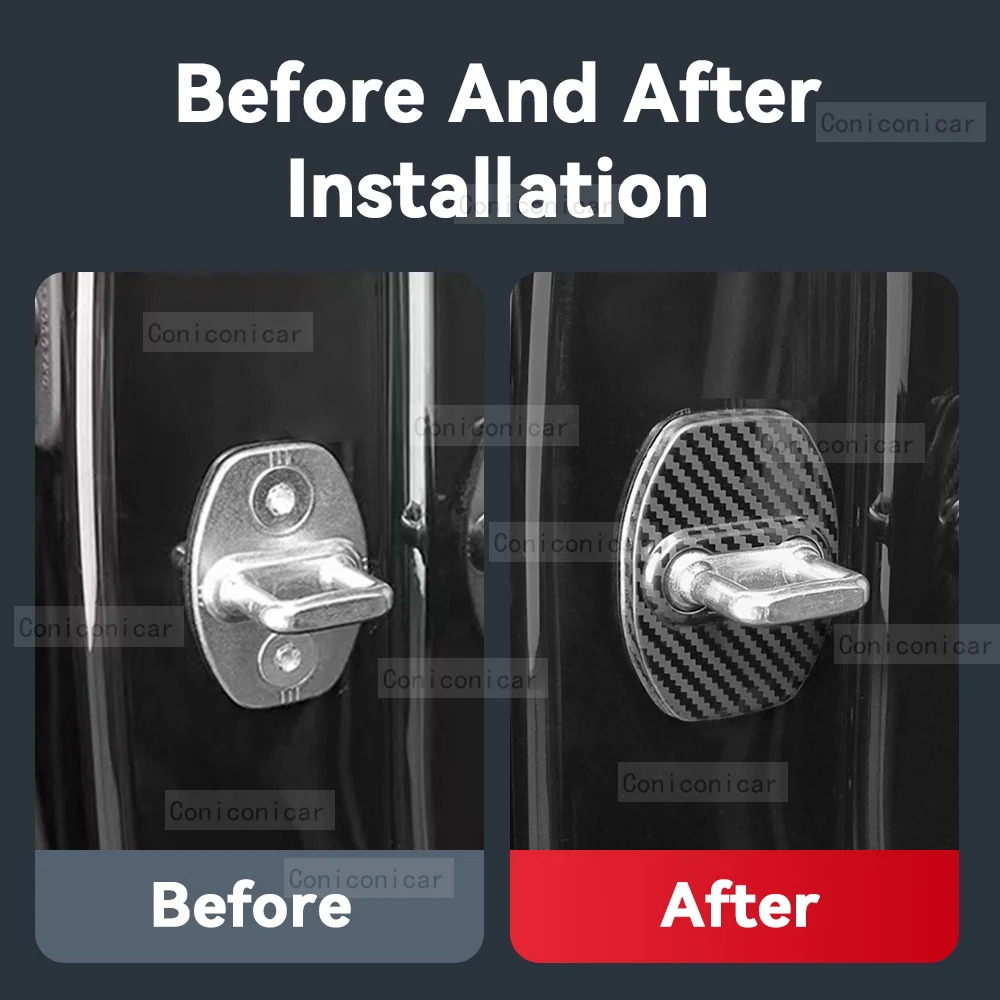 لسيارات BAIC BJ30 ، غطاء إبزيم لقفل باب السيارة التلقائي مزلاج مضاد للصدأ حماية إكسسوارات من الفولاذ المقاوم للصدأ