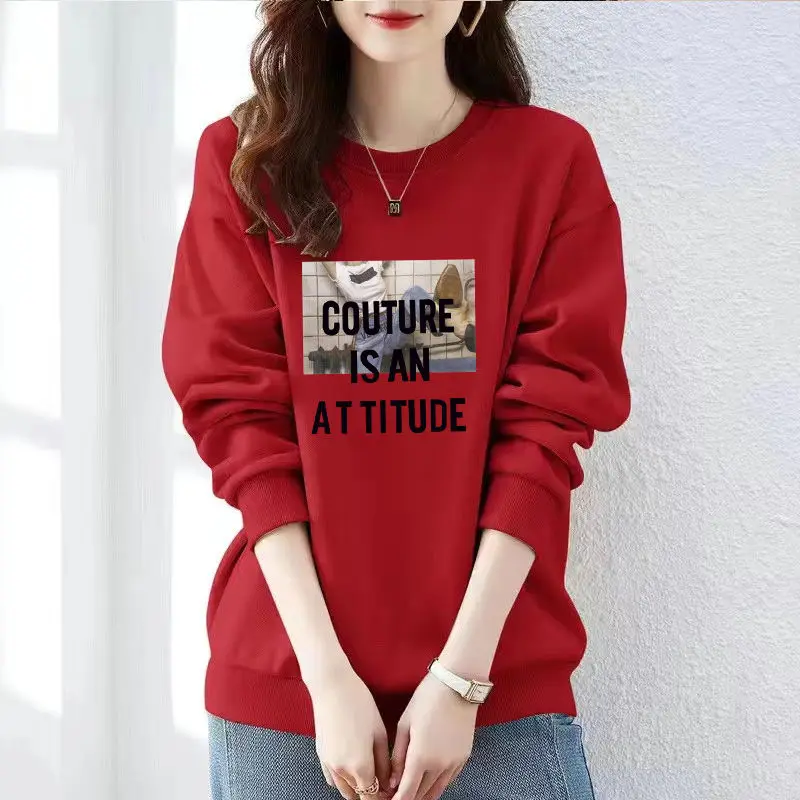Chaud imprimé décontracté femme pull haut en Promotion belle couleur concepteur 2025 tendance mode coréenne Y2k Style femmes sweats