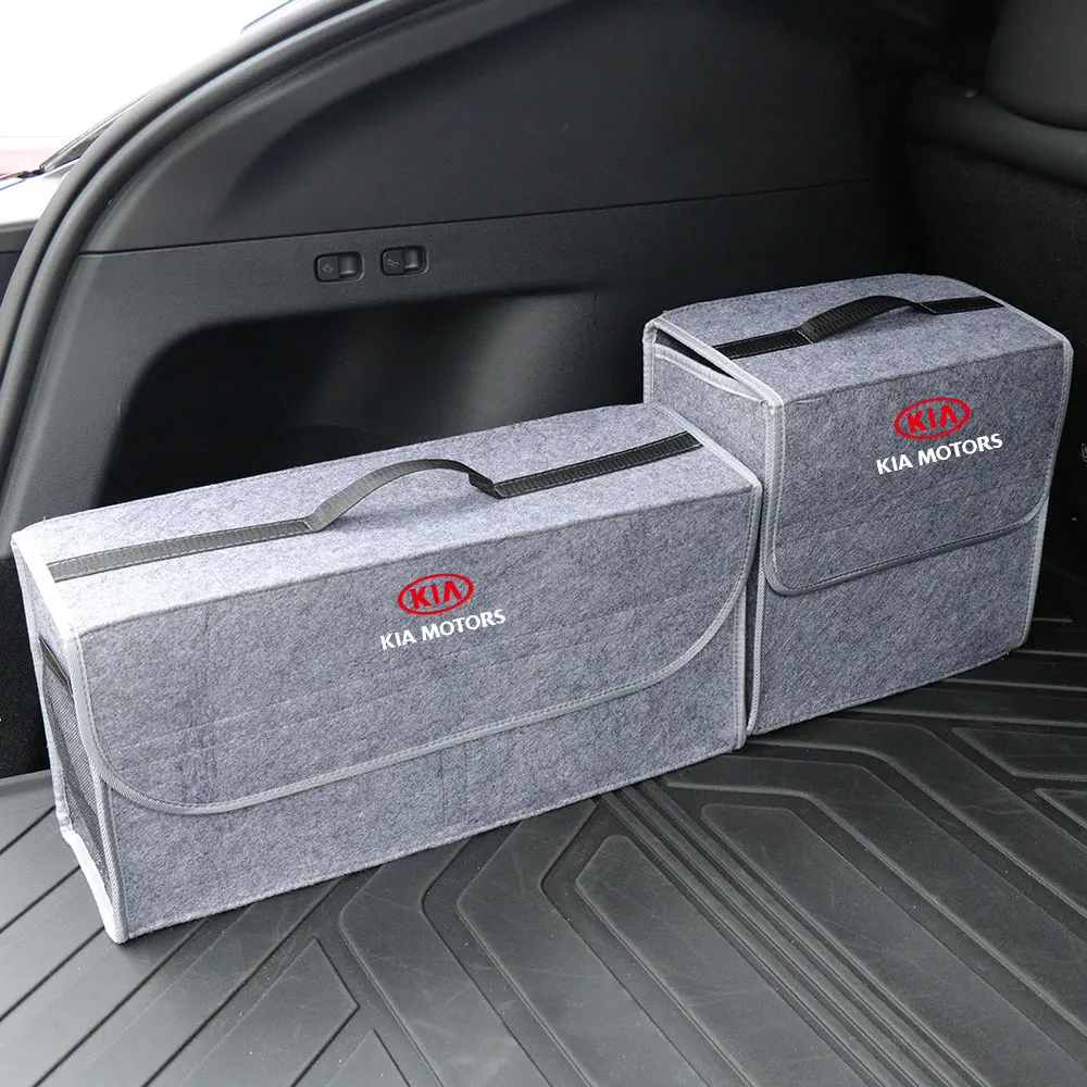 Large Capacity Car Trunk Storage Box Felt Folding Organization For KIA Rio Ceed Sportage Cerato Soul Sorento Picanto Optima Niro view 6