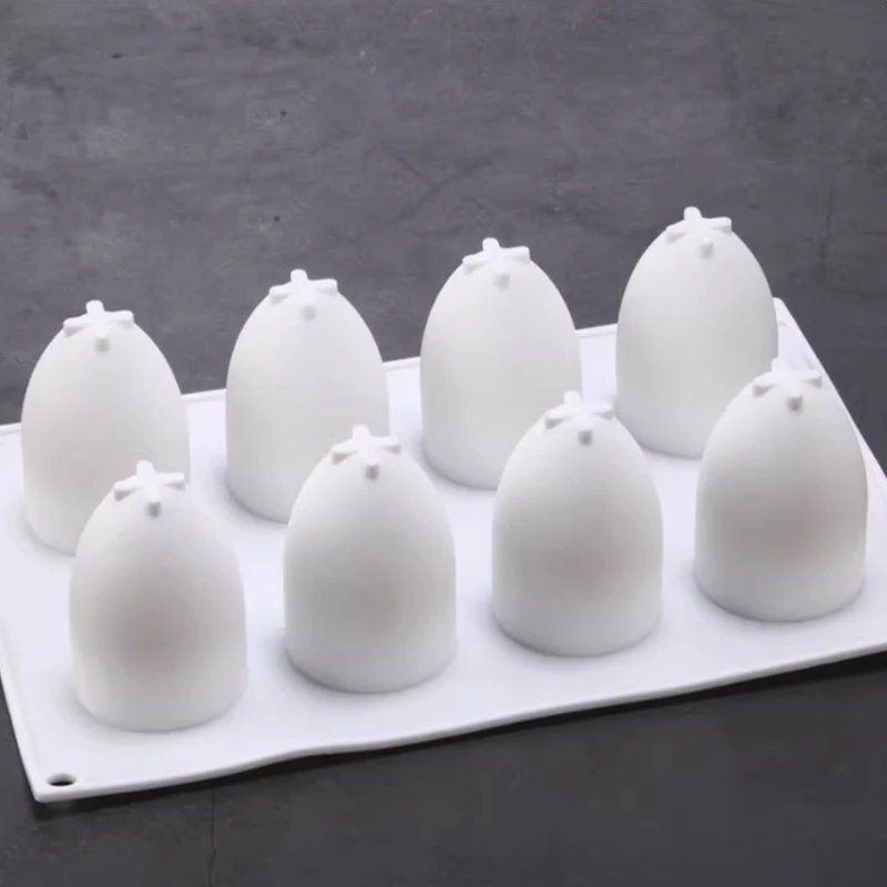 Easter Day Hand Drawn  Easter Egg Chocolate Mould 5 or 8 Cavity 3D Easter Egg Silicone Cake Mold Kitchen Dessert Baking Tools
