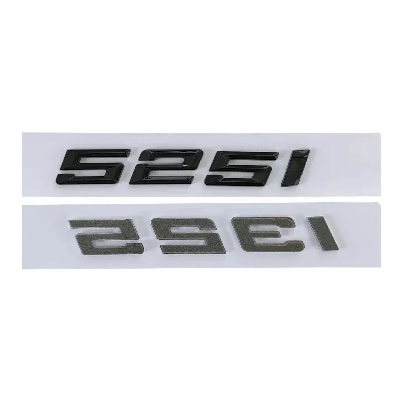 صندوق السيارة حروف شعار شارة شارة ملصق ، ABS ، بي إم دبليو 5 سلسلة ، 520i ، 525d ، 528i ، 530i ، 535i ، 540d ، 530e ، 535e ، E60 ، E61 ، F10 ، F11 ، G30 ، g31