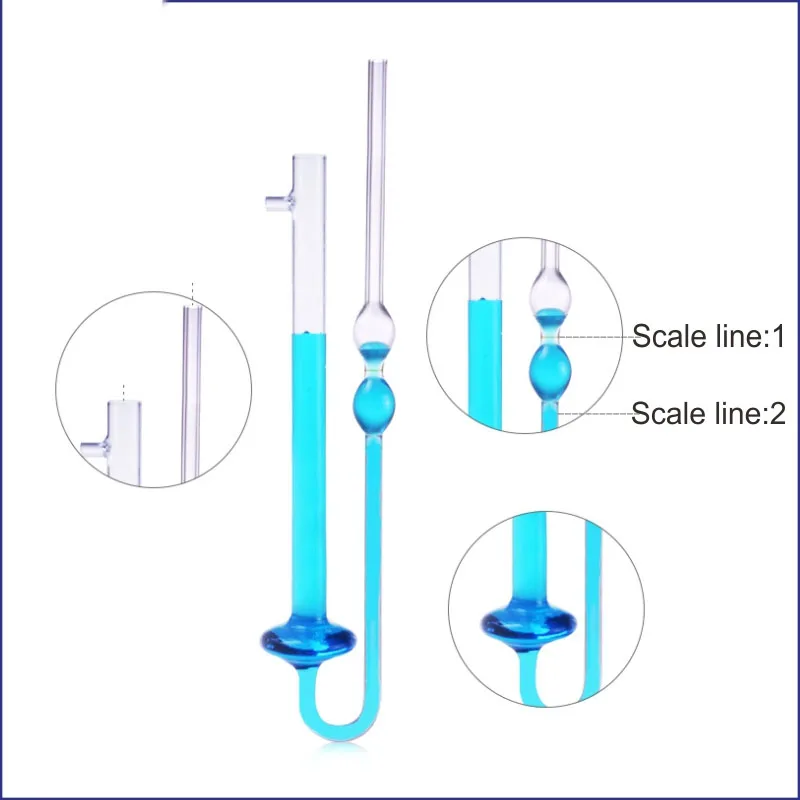 0.4mm/0.6mm/0.8mm/1.0mm/1.5mm Laboratory viscosity tube Glass capillary kinematic viscometers capillary tube viscosimeter