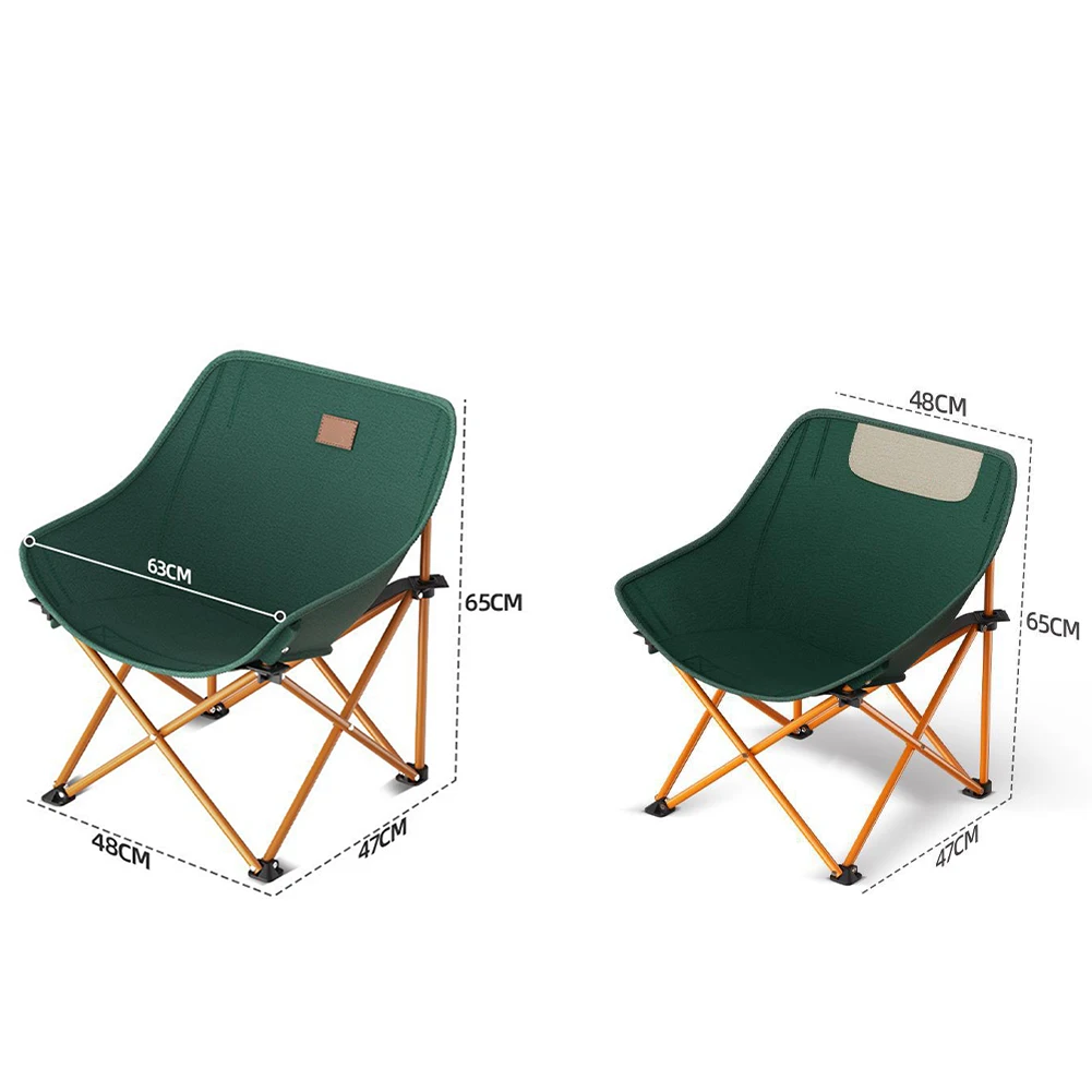 Universal Portable Camping BBQ Beach Folding Chair Backrest Fishing Stool Chair for Outdoor Beach Camping Picnic Moon Chairs