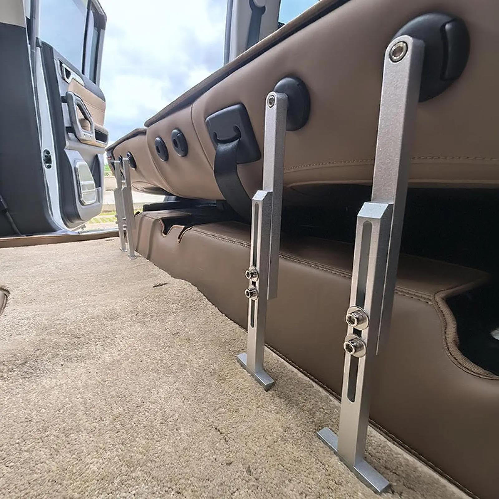 Rear Seat Support Rod Easy Installation Aluminum Build Sturdy Telescoping Interior Accessory for Shanhai T2 Flat Bed Setup