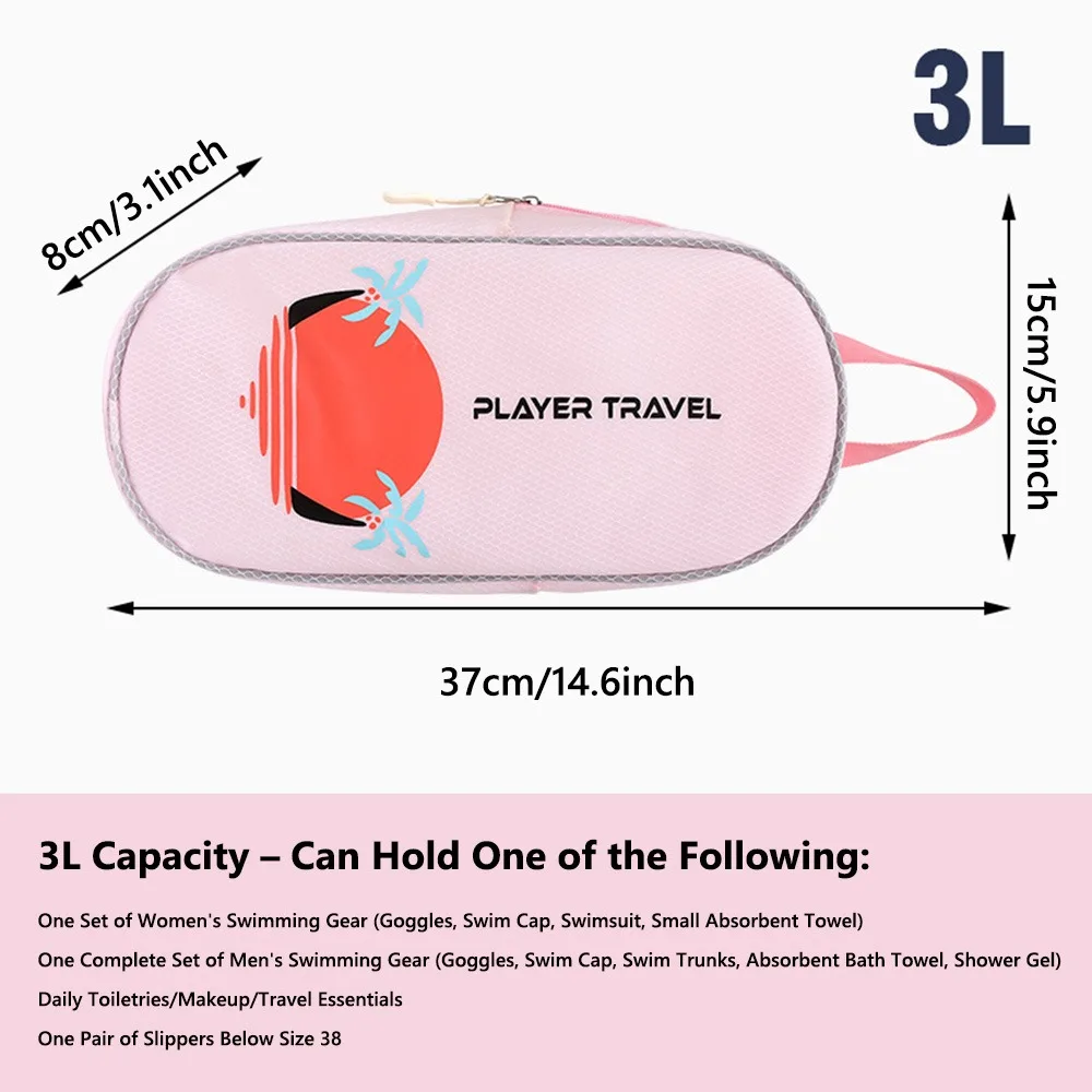 

Водонепроницаемая сумка для плавания с разделением сухой и влажной воды, портативная сумка для туалетных принадлежностей для фитнеса, ручная сумка для хранения купальных костюмов для спорта и тренажерного зала
