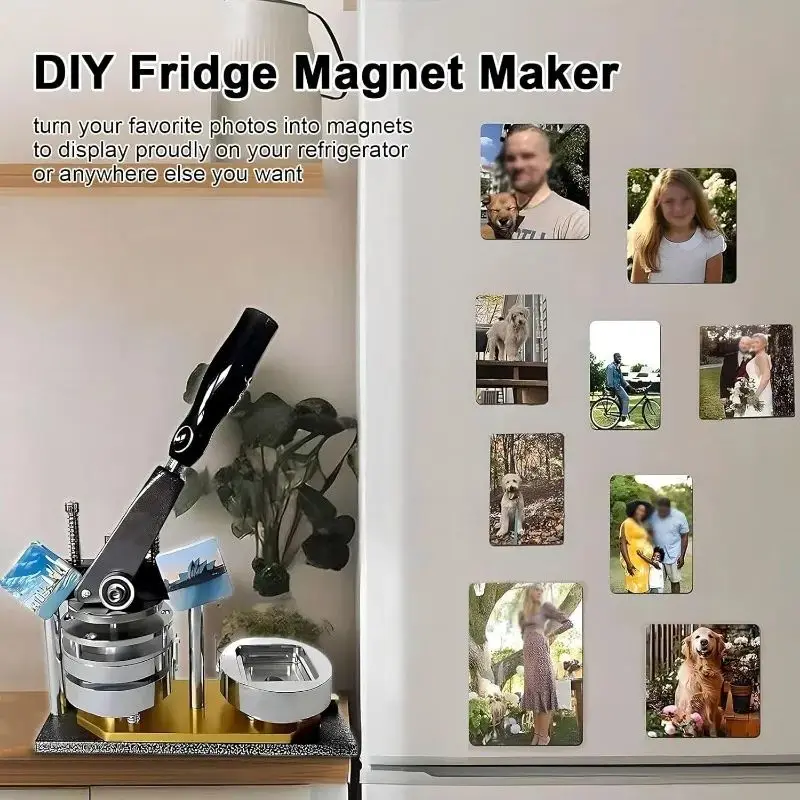 

CX-55 50*50mm 2*2 Inch Square Fridge Magnet Making Machine Kit Including Materials and Paper Cutter