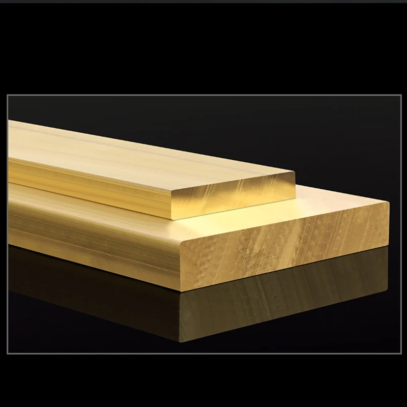 Brass Flat Plate Strip 2-32mm Thickness 100/200/500mm Length 5-160mm Width Solids Metal Plate