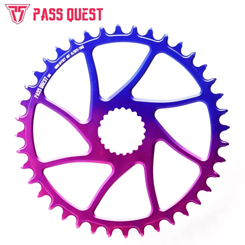 

PASS QUEST-Direct Mount Crank Narrow Wide Chainring Violet Blue 30T-42 for SHIMANO M6100 M7100 M8100 M9100