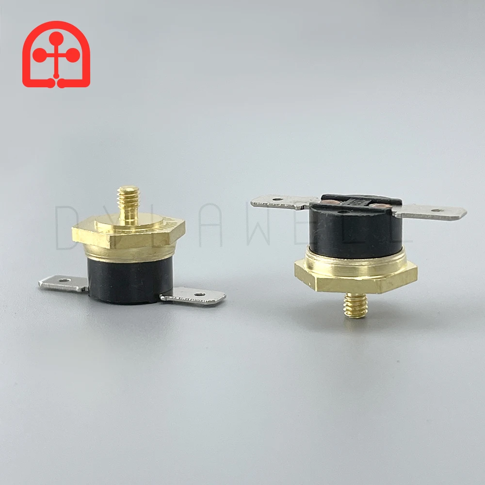 

Temperature Switch KSD301 10A 250V Hexagonal Copper Head M4 40C-150C Normally Closed Thermostat Fuse