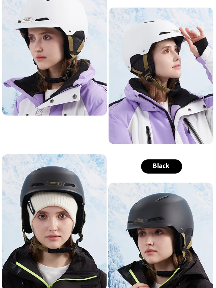 남성과 여성을위한 PROPRO 스키 헬멧 전문 스노우 스키 안전 모자 야외 스포츠 액세서리 청소년을위한 보호