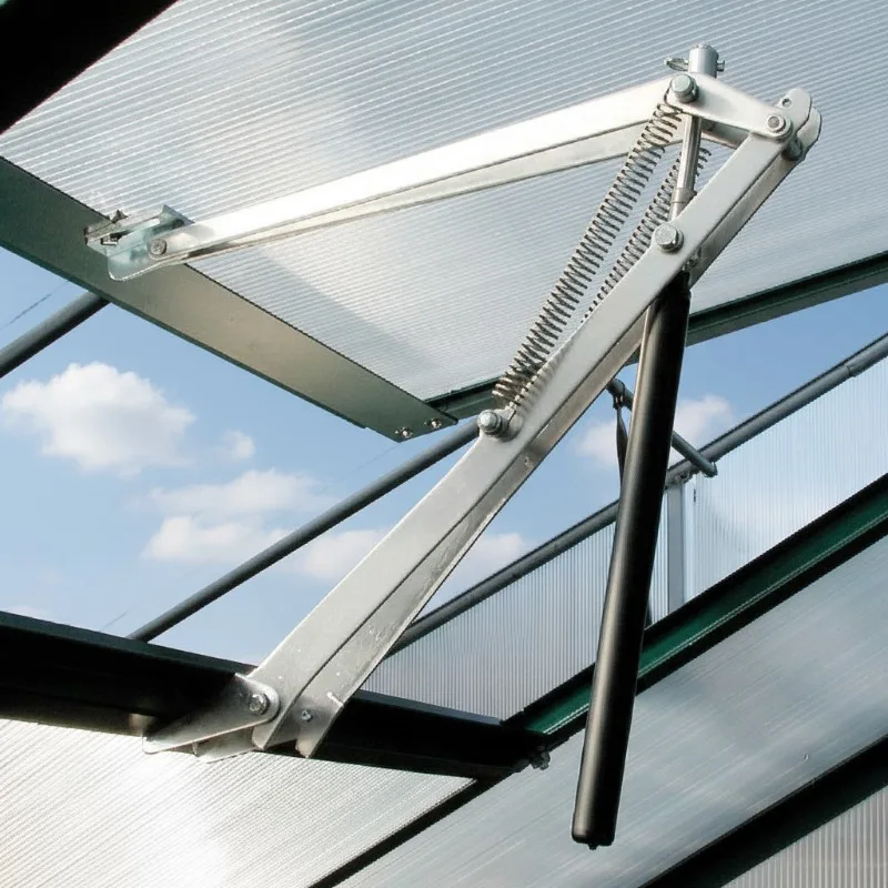 Automatic Greenhouse Vent Opener Gas Strut Bracket For Polycarbonate Greenhouse Temperature Control Ventilation