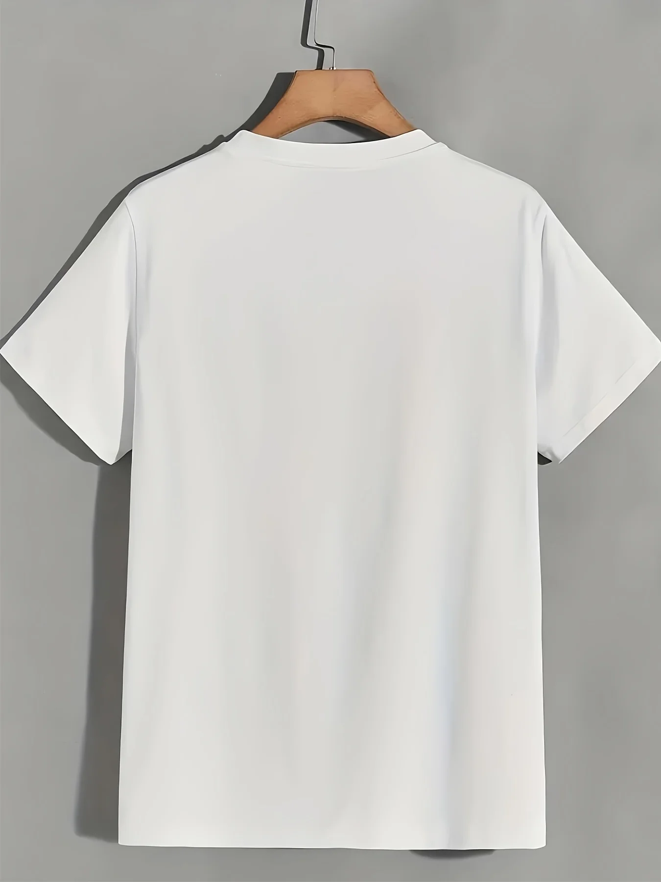 Men'S And Women'S Identical White Self-Made US Dollar Fist-Printed T-Shirt, Breathable Round-Neck Short-Sleeved, Hip-Hop Streetwear Style Top, Inspirational Gift for Daily Wear for Both Men And Women